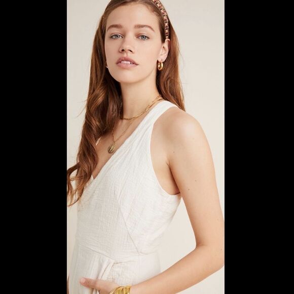 NWT Anthropology Demi textured jumpsuit. 8 - Picture 4 of 7